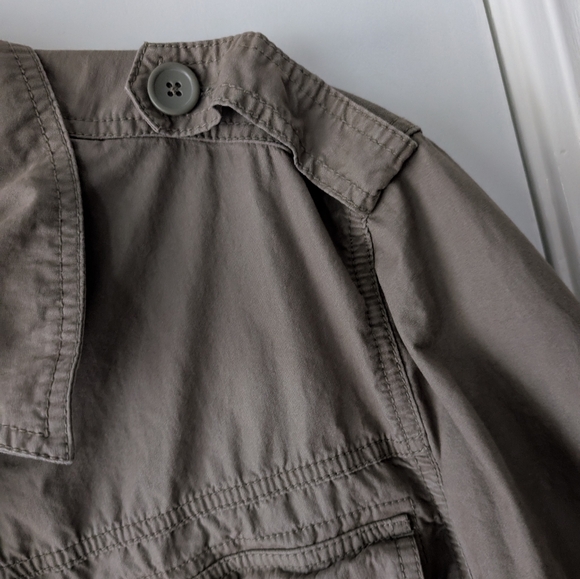 Gap Olive Green Safari Jacket XL - Picture 6 of 8